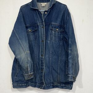 Vintage Hunters Run Chore Jean Jacket Denim Trucker Barn Work Women’s Size Large